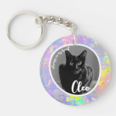 Pet Loss Beileid Memorial Keepake Opal Symbol Schlüsselanhänger (Vorderseite)