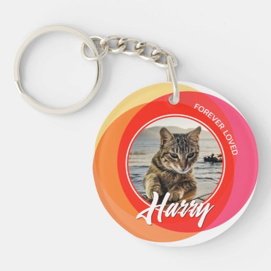 Pet Loss Beileid Memorial Keepake Symbol Schlüsselanhänger (Vorderseite)