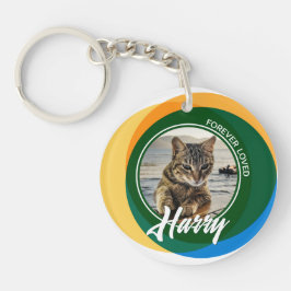 Pet Loss Beileid Memorial Keepake Symbol Schlüsselanhänger