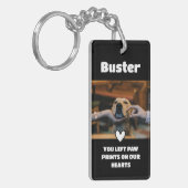 Pet Loss Beileid Memorial Keepake Symbol Schlüsselanhänger (Vorderseite links)