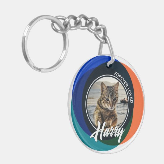 Pet Loss Beileid Memorial Keepake Symbol Schlüsselanhänger (Vorderseite links)