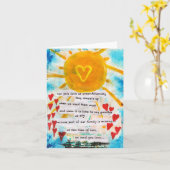 Pet Loss - Blank Pet Sympathy Card Karte (Gelbe Blume)