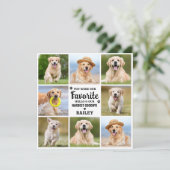 Pet Loss Custom 8 Foto Dog Memorial Beileid Dankeskarte (Stehend Vorderseite)