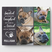 Pet Loss Dog Memorial Geschenk Keepake Pet Memoria Fotoplatte (Vorderseite)