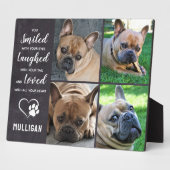 Pet Loss Dog Memorial Geschenk Keepake Pet Memoria Fotoplatte (Seite)