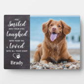 Pet Loss Geschenk Personalisiertes Foto Pet Hund M Fotoplatte (Vorderseite)