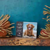 Pet Loss Geschenk Personalisiertes Foto Pet Hund M Fotoplatte (Seite)
