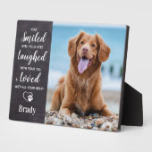 Pet Loss Geschenk Personalisiertes Foto Pet Hund M Fotoplatte (Seite)