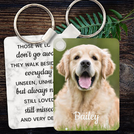 Pet Loss Gift Sympathy Quote Photo Pet Memorial Schlüsselanhänger