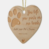 Pet Loss - Heart Wood like Ornament (Links)