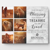 Pet Loss - Hunde-Memorial FotoCollage Fotoplatte (Vorderseite)