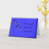 Pet Loss Karte (Gelbe Blume)