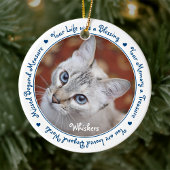 Pet Loss Keepake - Beileid-Geschenk Katze Pet Memo Keramik Ornament