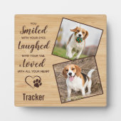 Pet Loss Keepake Dog Foto Memorial Fotoplatte (Vorderseite)