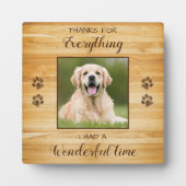 Pet Loss Keepake Personalisierter Hund-Memorial-Fo Fotoplatte (Vorderseite)