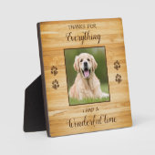 Pet Loss Keepake Personalisierter Hund-Memorial-Fo Fotoplatte (Vorderseite)