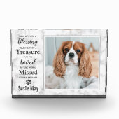 Pet Loss Keepake Pet Memorial Fotoblock (Vorderseite)
