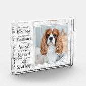 Pet Loss Keepake Pet Memorial Fotoblock (Links)