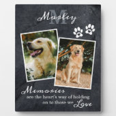 Pet Loss Memorial Geschenk Foto Plaque Fotoplatte (Vorderseite)