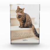 Pet Loss Memorial Keepake Fotoblock (Vorderseite)