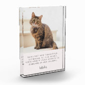 Pet Loss Memorial Keepake Fotoblock (Links)