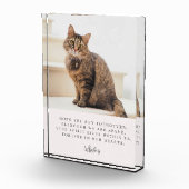 Pet Loss Memorial Keepake Fotoblock (Rechts)