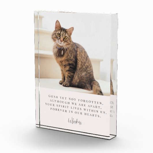 Pet Loss Memorial Keepake Fotoblock (Rechts)