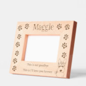 Pet Loss Memorial Scottish Terrier Geätzte Rahmen (Links)