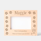 Pet Loss Memorial Scottish Terrier Geätzte Rahmen (Vorderseite)