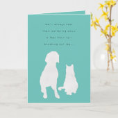 Pet Loss Pattering Paws Sympathy Card Karte (Gelbe Blume)