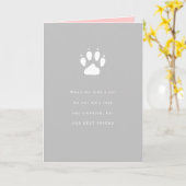 Pet Loss Sidekick Sympathie Karte (Gelbe Blume)