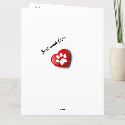 Pet Loss Sunset Beileid Gedicht Karte (Rückseite)