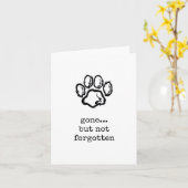 Pet Loss, Sympathy Card Karte (Gelbe Blume)
