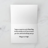 Pet Loss Sympathy Card Personalized Photo Pet Name Karte (Innenseite)