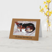 Pet Loss Sympathy: Loss of Dog Greeting Cards Karte (Gelbe Blume)