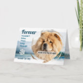 PET LOSS your photo & name Memorial Card Dankeskarte