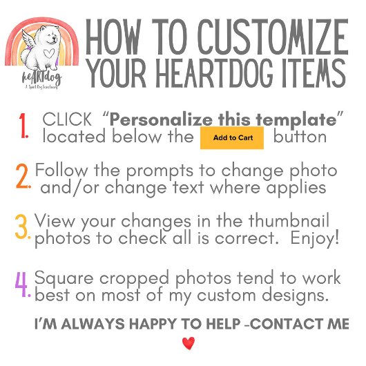 PET LOSS your photo & name Memorial Card Dankeskarte