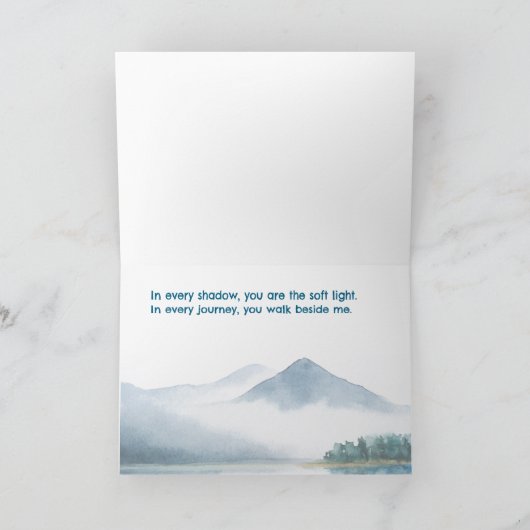 PET LOSS your photo & name Memorial Card Dankeskarte (Innenseite)