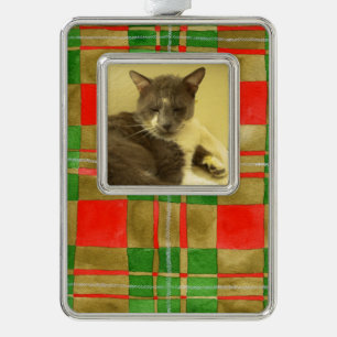 PET LOVE Gerahmter vertikaler Schmuck / MacGregorP Rahmen-Ornament Silber