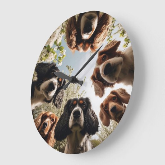Pet Lover Clock Funny Hund Wall Uhr (Winkel)