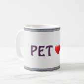 Pet Lover Coffee Tasse (Vorderseite Links)