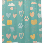 Pet Lover Duschvorhang (Vorderseite)