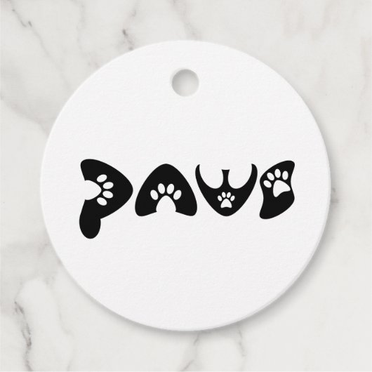 Pet-Lover-Fällung Geschenkanhänger (Vorderseite)