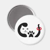 Pet-Lover-Fällung Magnet (Vorderseite/Rückseite)