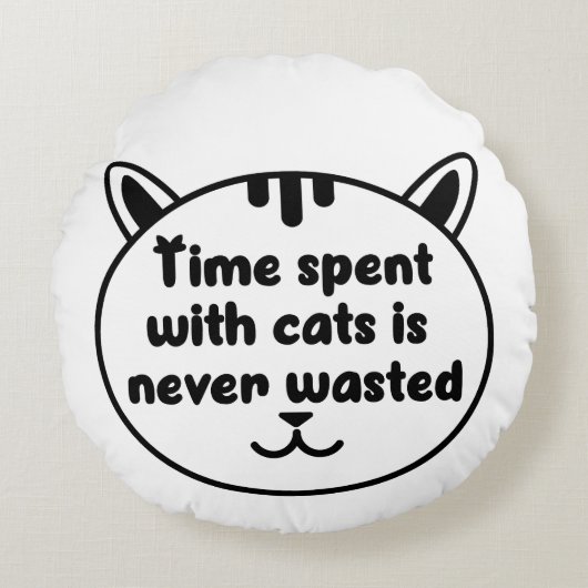Pet-Lover-Fällung Rundes Kissen (Vorderseite)