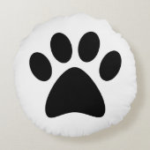 Pet-Lover-Fällung Rundes Kissen (Rückseite)