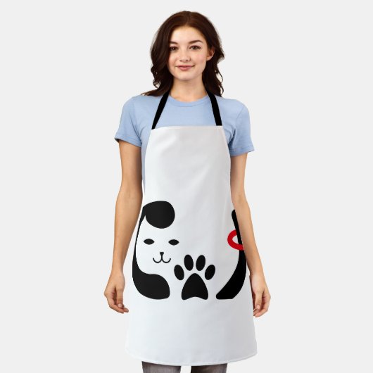Pet-Lover-Fällung Schürze (Getragen)