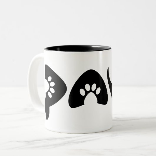 Pet-Lover-Fällung Zweifarbige Tasse (Vorderseite Links)
