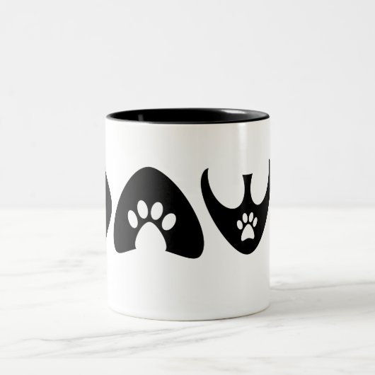 Pet-Lover-Fällung Zweifarbige Tasse (Mittel)