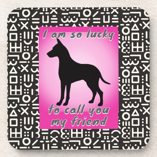 pet lover getränkeuntersetzer (Vorderseite)